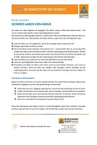 Sicherheitstipp Akkubrand